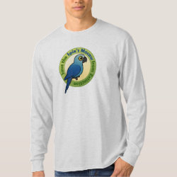 Save the Spix's Macaw from Extinction Men's Basic Long Sleeve T-Shirt
