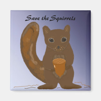 Save the Squirrels Magnet