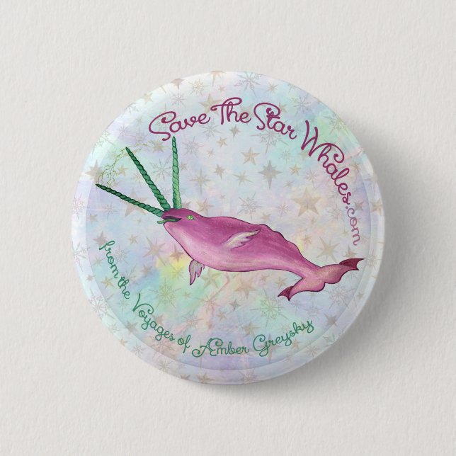 Save the Starwhals Button (Front)