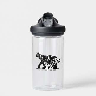 Save the Tigers (Black) Water Bottle