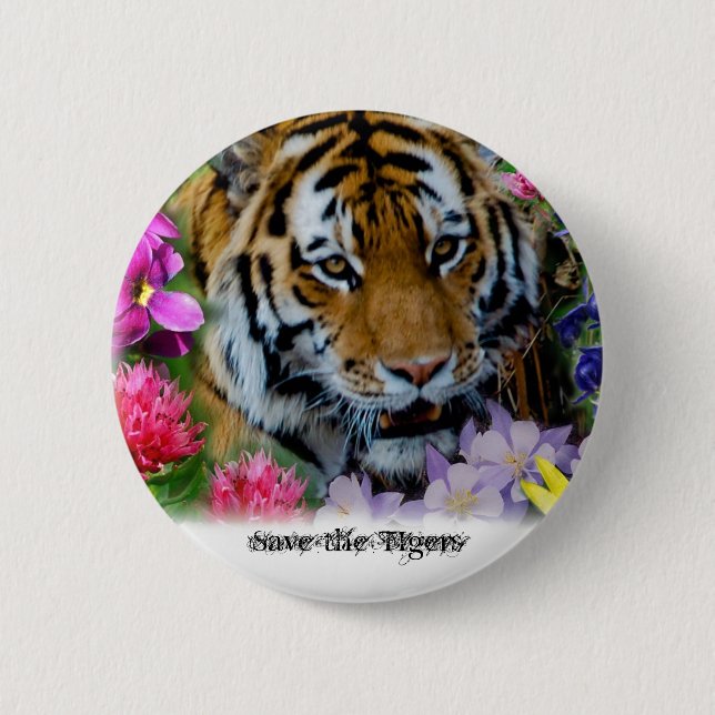 Save the Tigers Button (Front)