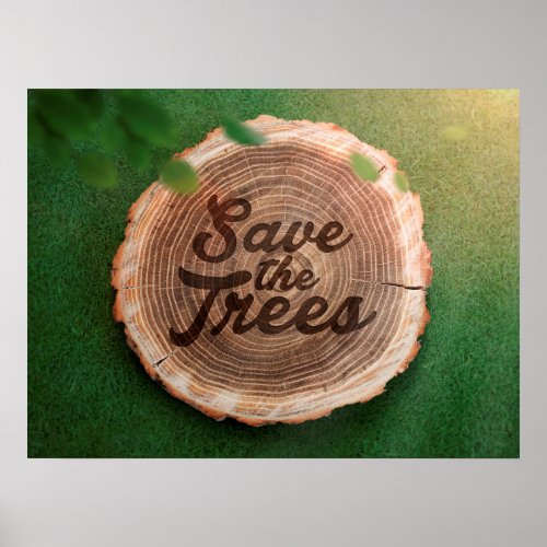 Save the trees Inspirational Poster