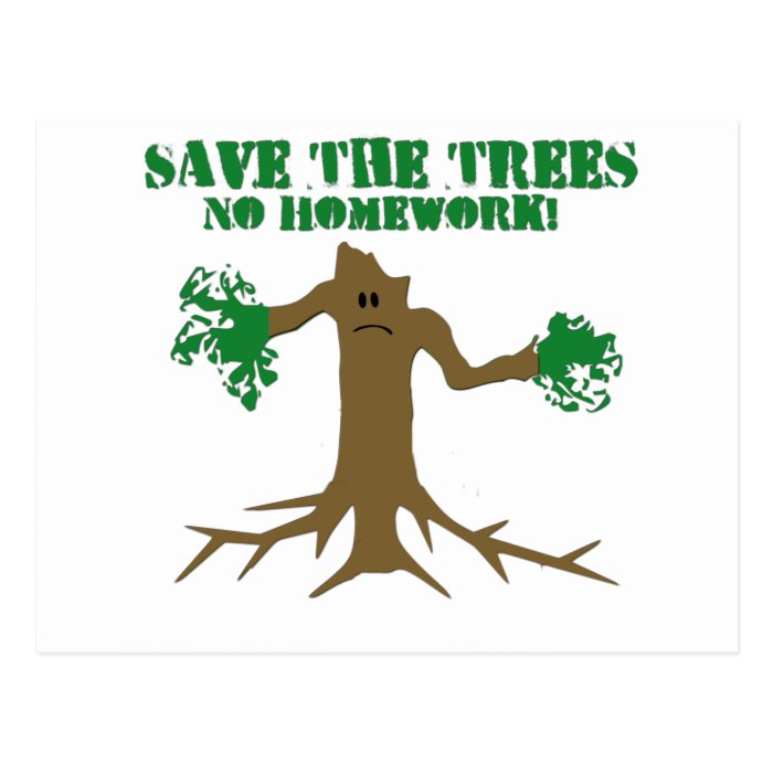 Save The Trees Postcards