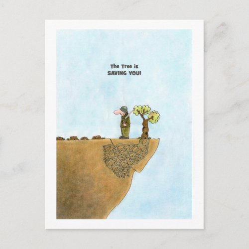 Save The Trees Postcards Satire Postcard