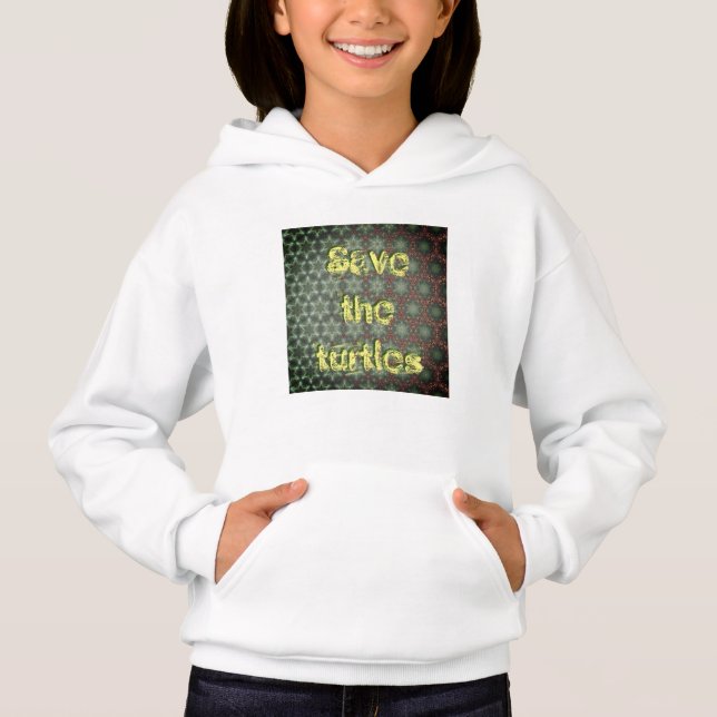Save The Turtle Girls Hoodie (Front)