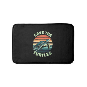 Save The Turtles Animal Turtle Pet Lover (3) Bath Mat