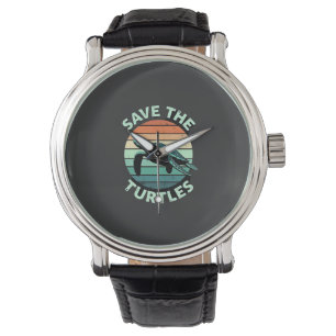 Save The Turtles Animal Turtle Pet Lover (4) Watch