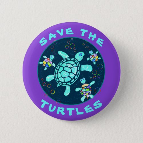 Save the Turtles Button