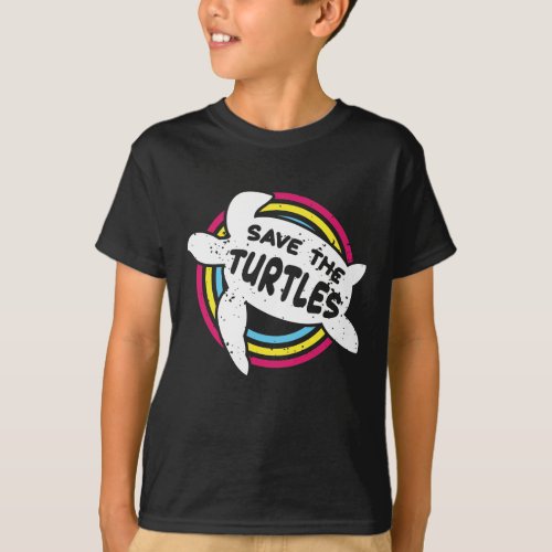 Save The Turtles Climate Change Prevention T_Shirt