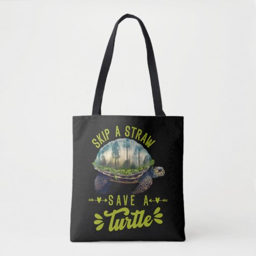 Save the Turtles Environmental Protection Ocean  Tote Bag