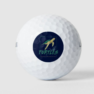 Save the Turtles for girl who just loves tortoise Golf Balls