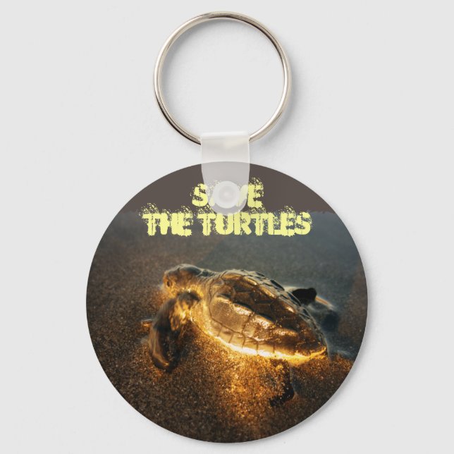 Save the Turtles Keychain (Front)