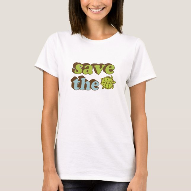Save the turtles T-Shirt (Front)