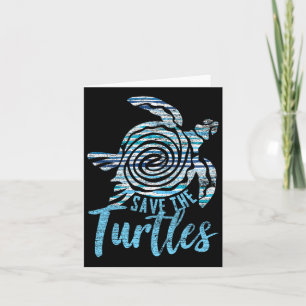 Save The Turtles Vintage Earth Day Card