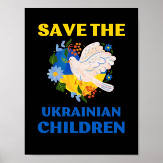 save the ukrainian children poster