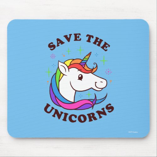 Save The Unicorns Mouse Pad