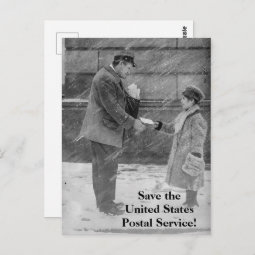 Save the United States Postal Service Postcard | Zazzle