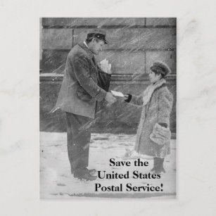 Save the United States Postal Service Postcard