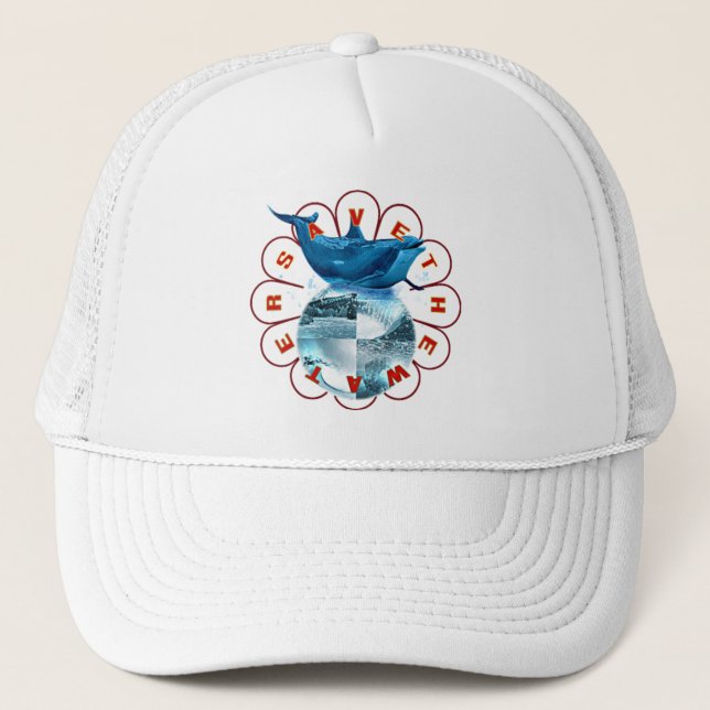 Save The Water Trucker Hat (Front)