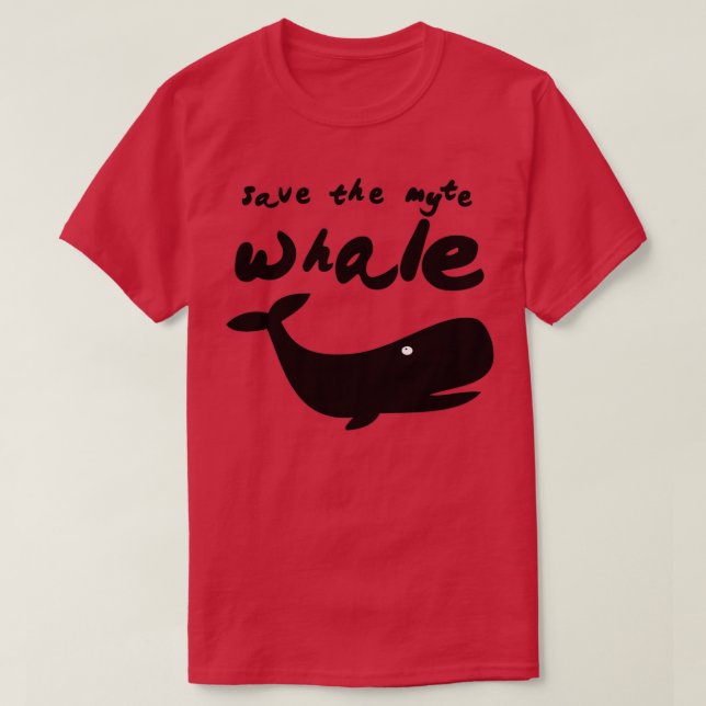 save the whale 9 T-Shirt (Design Front)