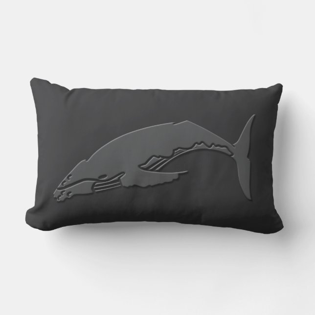 Save the Whales #3 Lumbar Pillow (Front)