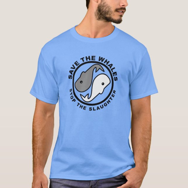 Save the Whales - Animal Rights T-Shirt (Front)
