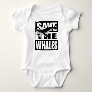 Save the Whales Baby Bodysuit