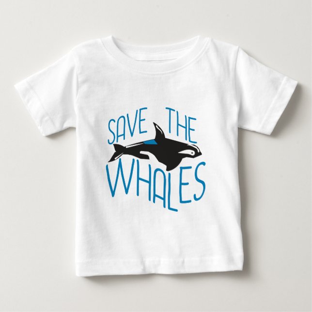 Save the Whales Baby T-Shirt (Front)