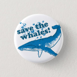 Save the Whales Button