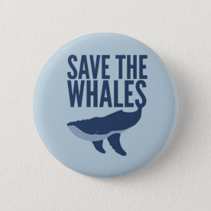 Save the Whales Button