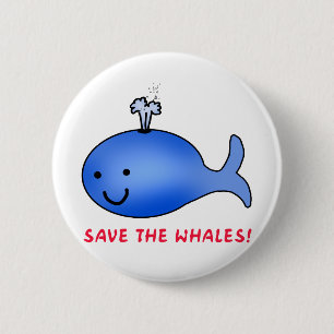 Save the Whales! Button