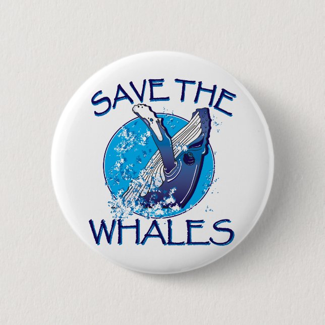 Save the Whales Button (Front)
