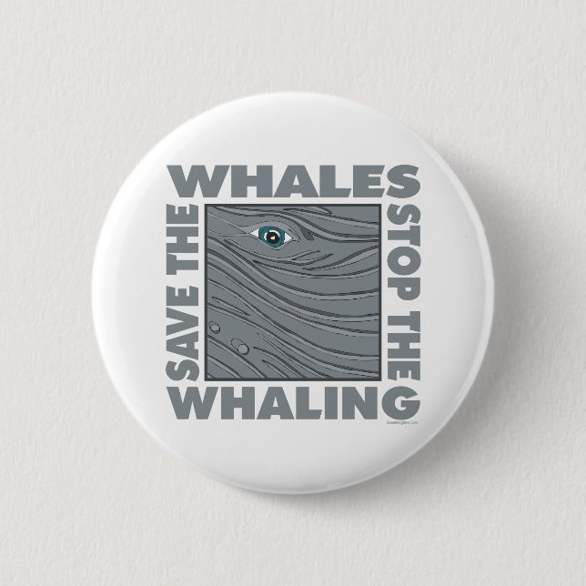 Save the Whales Button (Front)
