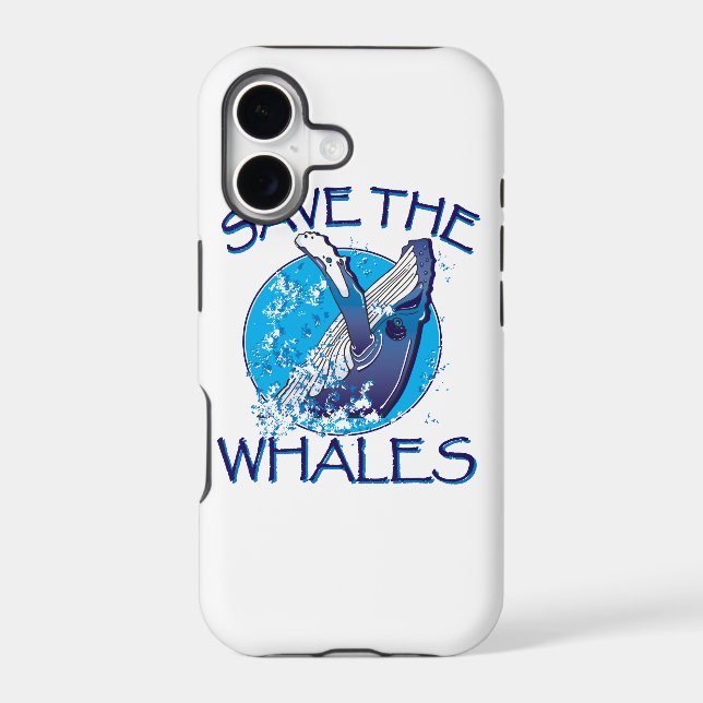 Save the Whales Case-Mate iPhone Case (Back)