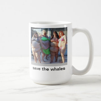 save the whales coffee mug