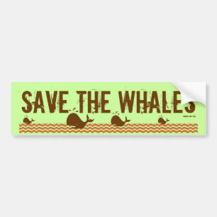 Save The Whales - Environmentally Conscious Bumper Sticker