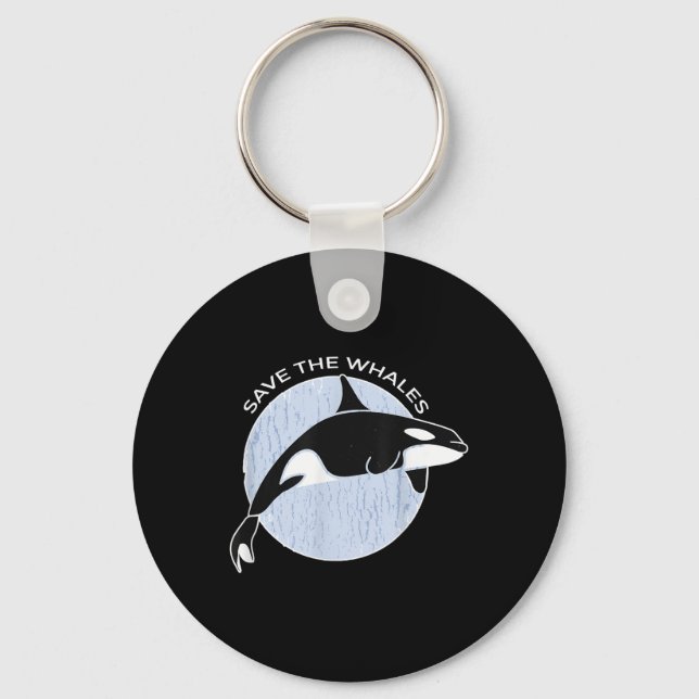 Save The Whales I Ocean Environmental Protection I Keychain (Front)