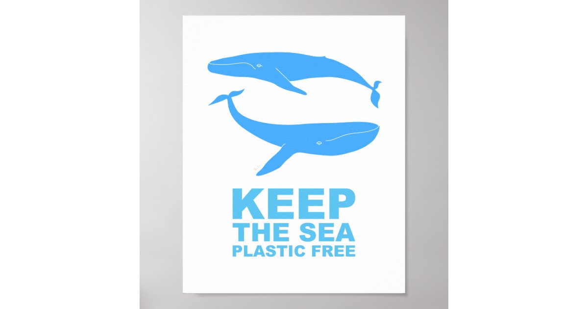 Save the Whales · Keep the Sea Plastic Free Apron Poster | Zazzle