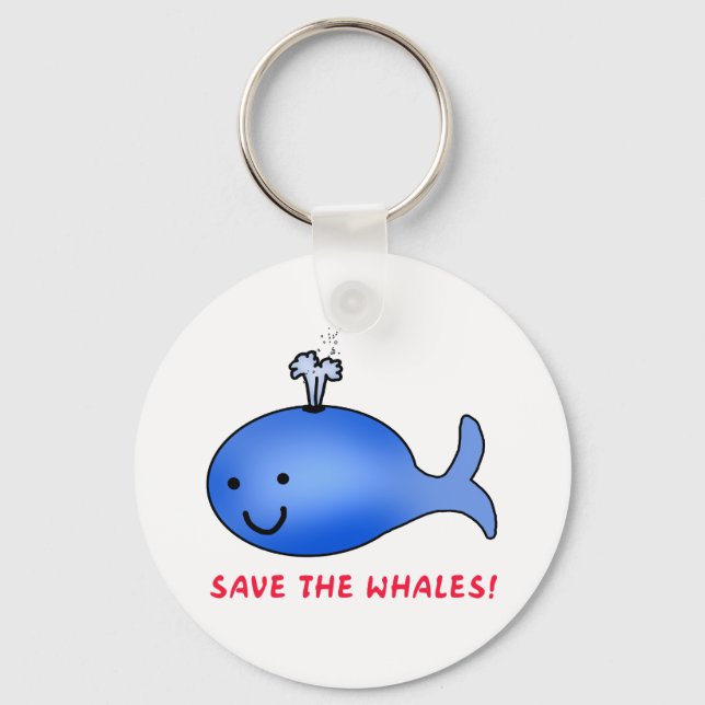 Save the Whales! Keychain (Front)