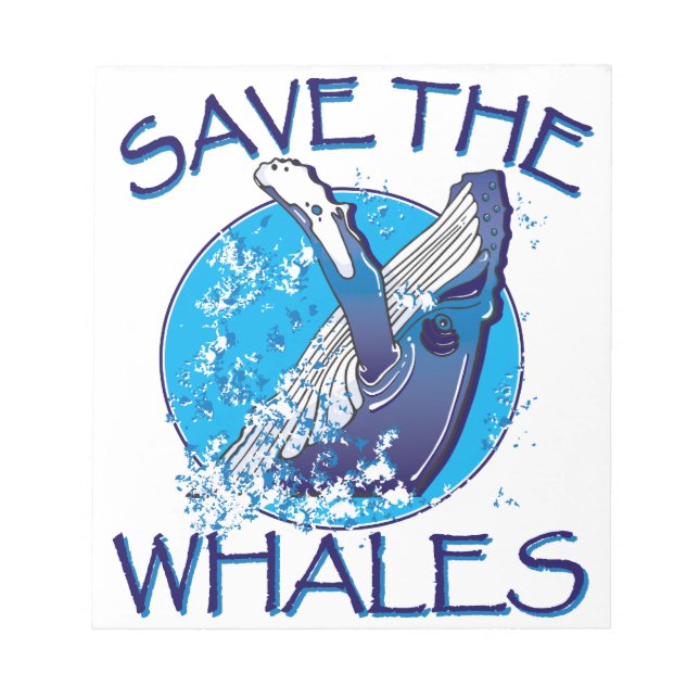 Save the Whales Notepad (Front)