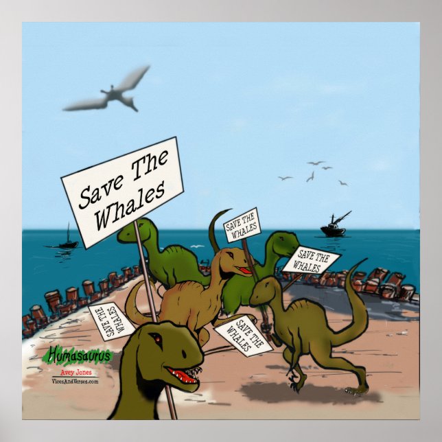 Save the Whales Poster (Front)
