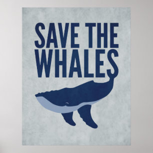 Save the Whales Poster