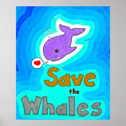 Save the Whales Poster