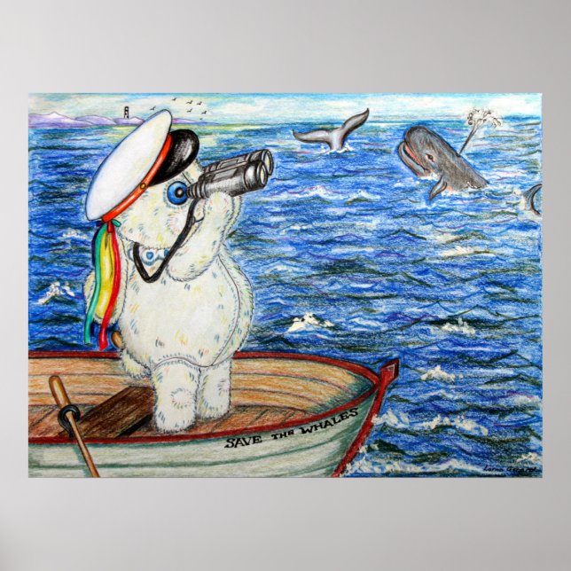 Save the Whales Poster (Front)