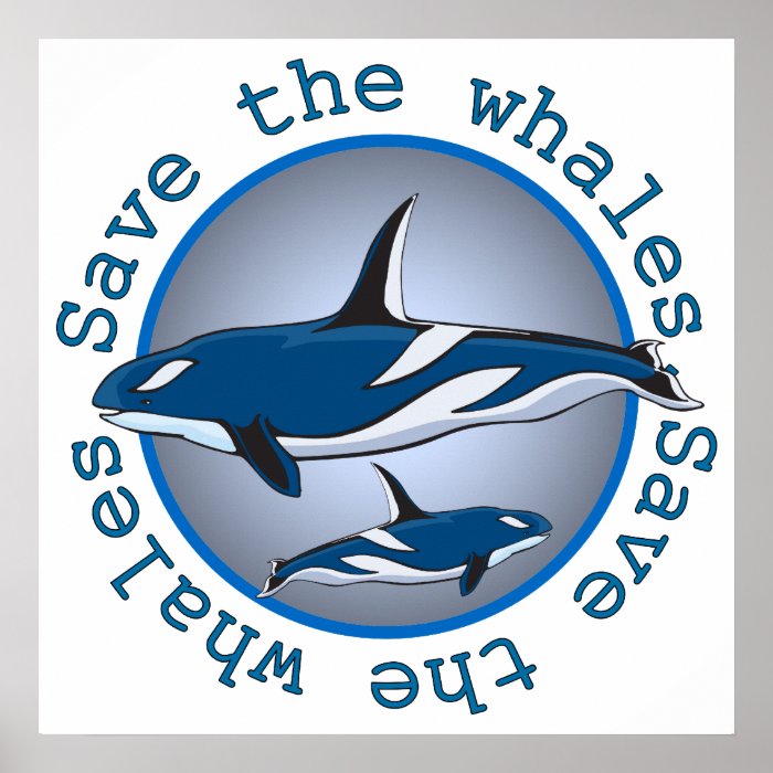 Save the Whales Print