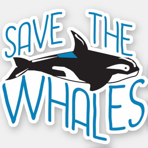 Save the Whales Sticker