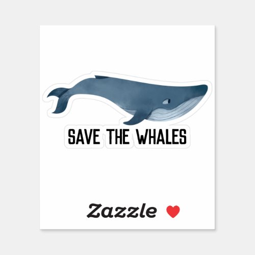 Save the Whales Sticker