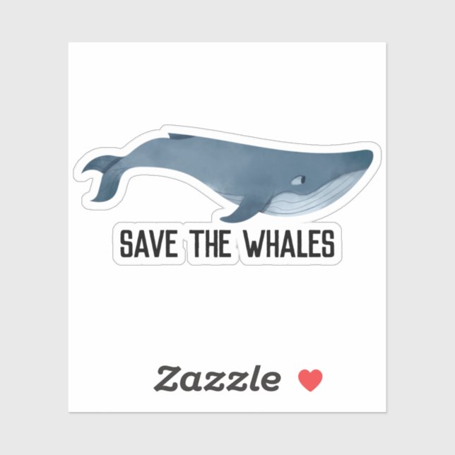 Save the Whales Sticker (Sheet)