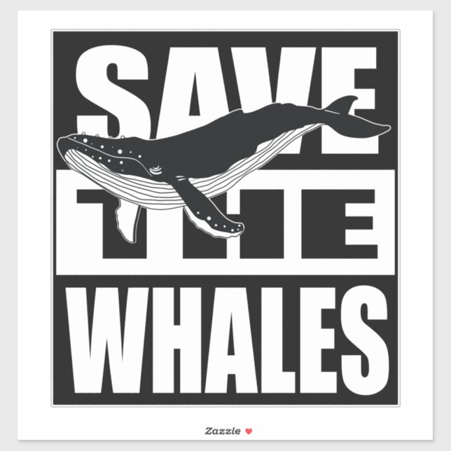 Save The Whales Sticker (Sheet)