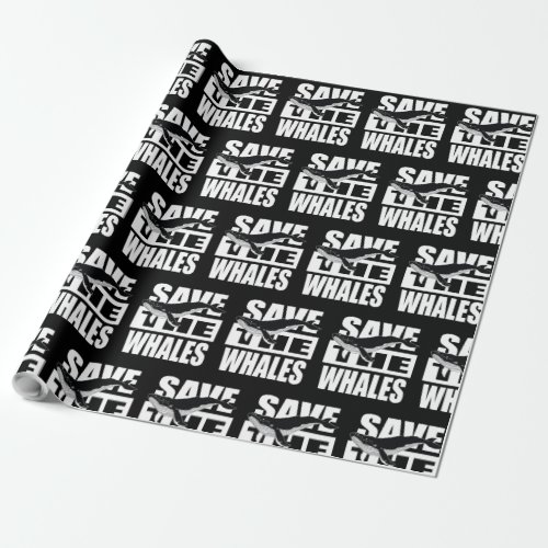 save The Whales Wrapping Paper